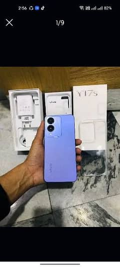 Vivo y17s 6 128 5/6 month warranty full box charger good condition