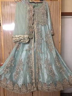 ice blue  handwork maxi