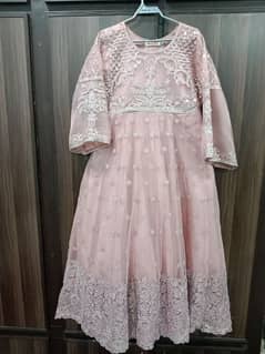 frock for girls tea-pink