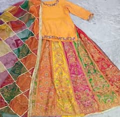 Mehandi Lehanga with blouse and dupatta