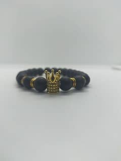 KING MENS BLACK BRACELET