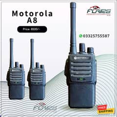 Motorola A8 Dual Band Walkie talkie (2Pcs) two way radios 5Watt Mag1