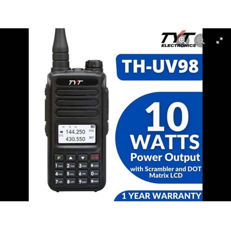 TYT UV 98 Dual Band 10W long range Walkie Talkies encrypted Set 1pcs 3