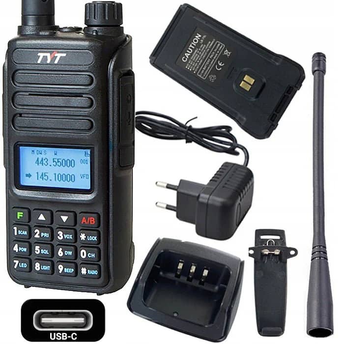 TYT UV 98 Dual Band 10W long range Walkie Talkies encrypted Set 1pcs 0