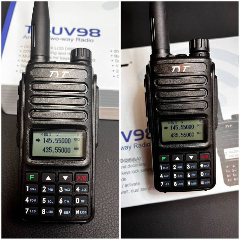 TYT UV 98 Dual Band 10W long range Walkie Talkies encrypted Set 1pcs 7