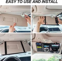 Car Sun Visor Organizer Sunglass Holder For Car Auto Interior Accesso