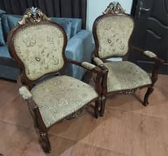 Two Wooden Chairs for Sale 0