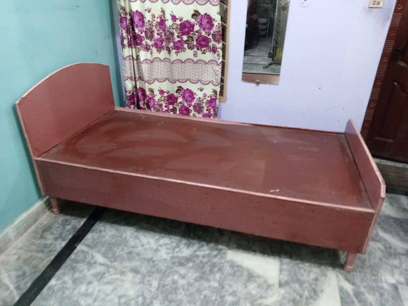 Single Wooden Bed 3 feet x 6.5 feet 1