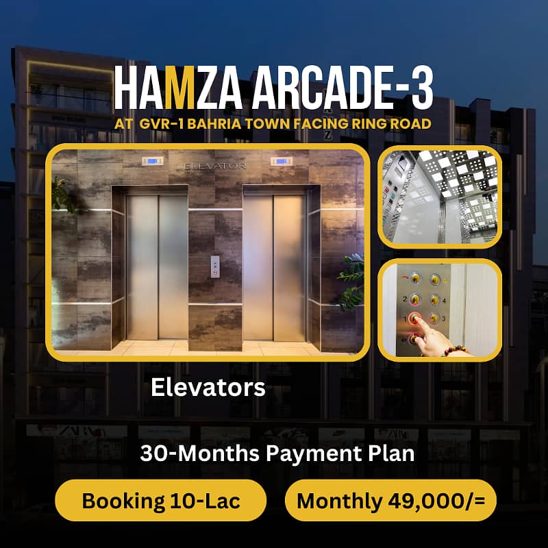 Hamza Aracde-3 Residential 1-Bed Apartment in Bahria Town Lahore offers exclusive investment opportunities 5