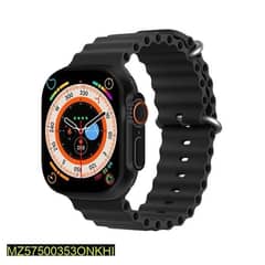 T900 Smart Watch With Orange Band With Charger Manual