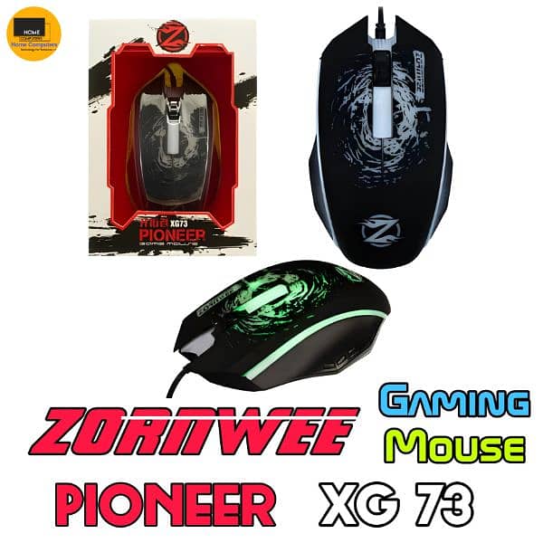 Zornwee Wired Back Light Gaming Mouse 3 Models 1