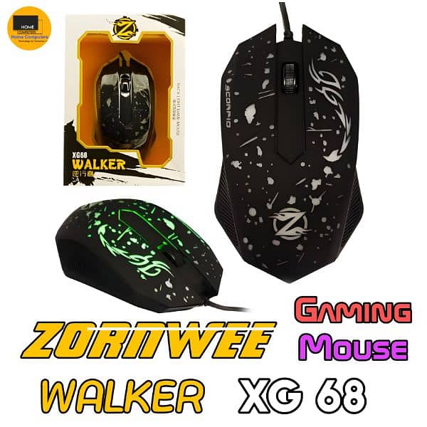 Zornwee Wired Back Light Gaming Mouse 3 Models 2