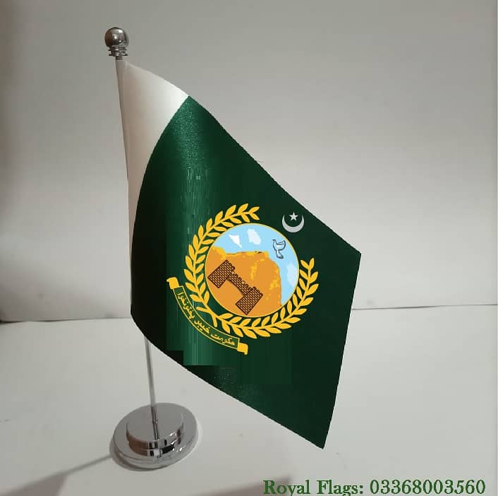 Pakistan Flag , KPK Government flag & Pole for Office, Country Flags 1