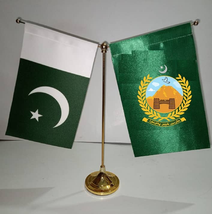 Pakistan Flag , KPK Government flag & Pole for Office, Country Flags 2