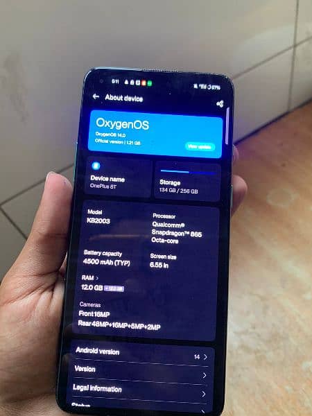 ONEPLUS 8T 12/256 CONDITION 10 BY 7 0