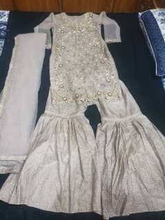 hand made suit with garara