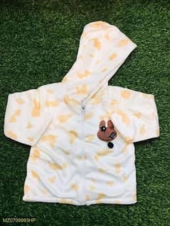 1 PC Boy's stitched Velvet Printed Hoodie 0