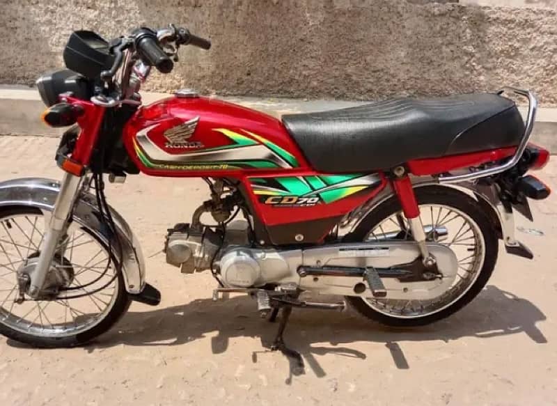 Honda CD70 Red 3