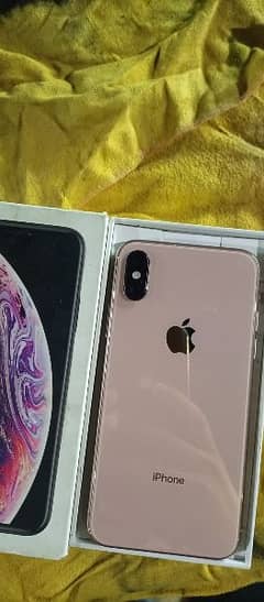 iphone Xs PTA One sim Golden Colour LCD Orignal Bourd Not Repair