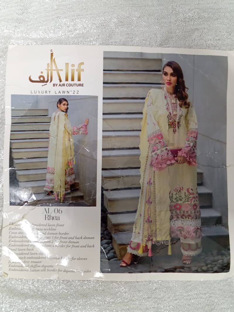 ALIF 3 PIECE SUIT FABRIC LAWN 5