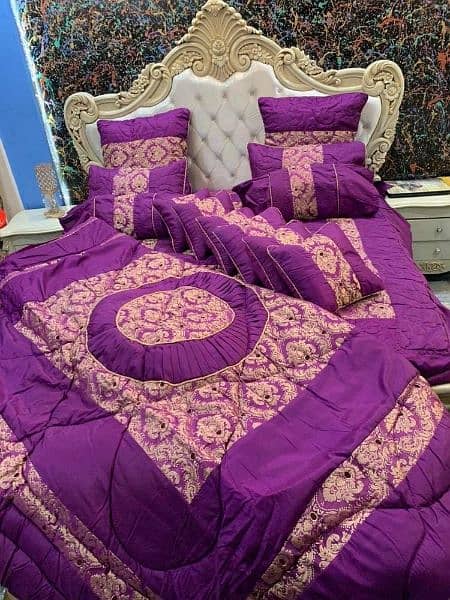 7 Pcs Jacquard Quilted Bridal Sets 0