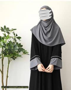 Georgette Plain classic abaya with Stoller