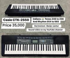 Casio CTK-2550  Indians - Tones 246 to 256 And Rhythm 054 to 065