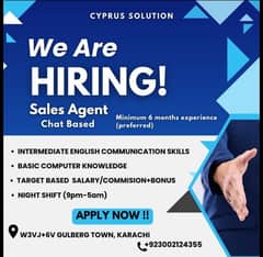 sales job available for students