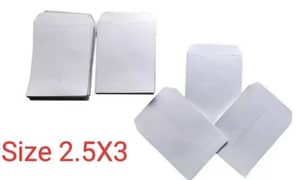 Paper Envelope White 3X4 & 2.5X3 brown for Madicin & Jewelry Packing