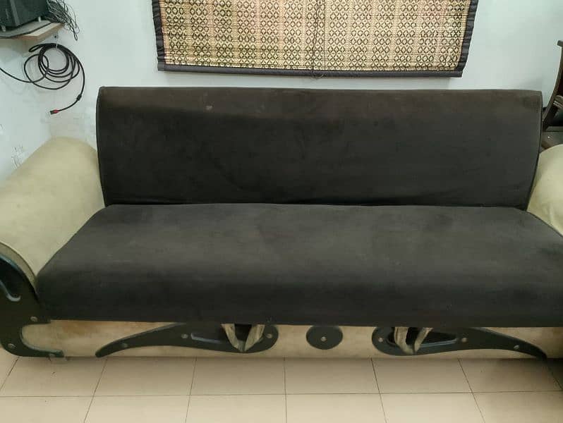 Two seater sofa + sofa cum bed 0