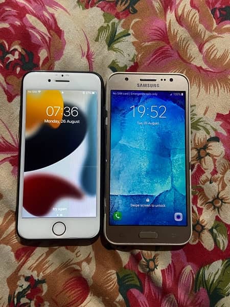 i phone 7 non pta with sumsang galaxy j5 1