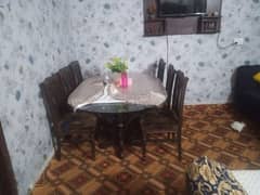 dinning table with 6 chairs for sale