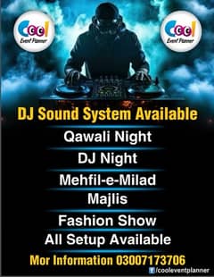 Dj Sound Systm Dj night Qawali night Singer male female