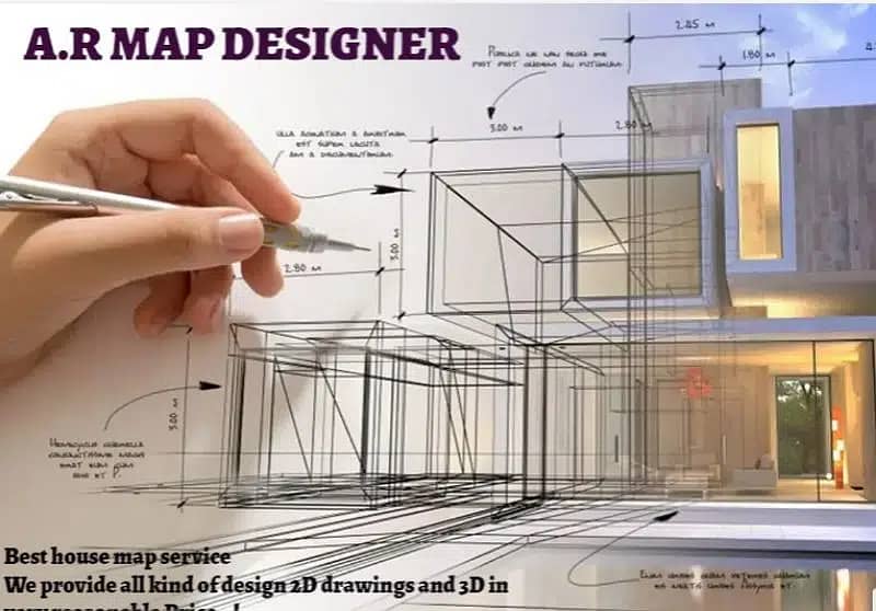 House Map | Home Plan| Front Elevation | Interior Design |Map Designer 1