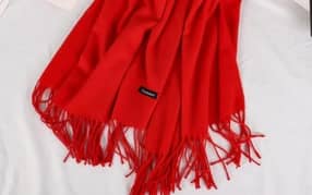 1 pic woman cashmere plain shawl