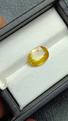 Natural Yellow Sapphire Asli zard pukhraj stone top quality low price