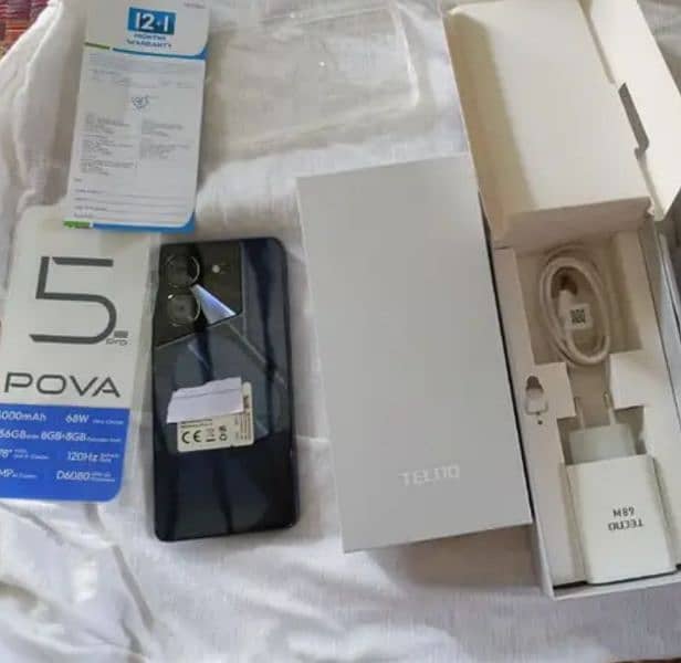 techno pova 5pro 5g like new 3