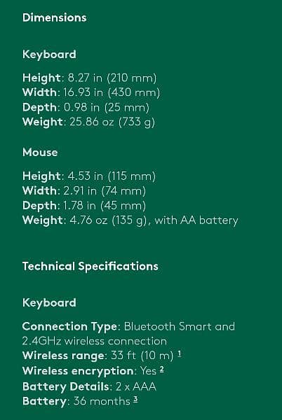 Logitech Multi-Device MK850 Performance Keyboard and Mouse Combo 5