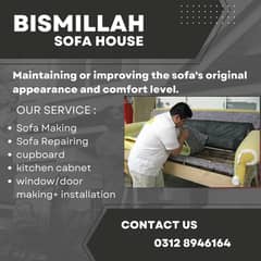 Sofa making  -Sofa repair - Fabric change - Repairing seat repair - 0