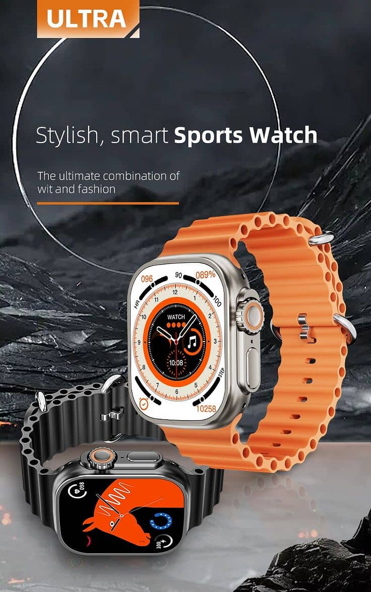 Smart watch Ultra 10 with 10 different straps, New Stock, cheap price 4