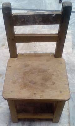 Set of 3 Vintage Wooden Chairs - Rustic and Sturdy"