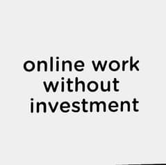 without investment online job 0