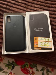 Original Apple Leather Folio Cases for XS MAX |Black color| Negotiable