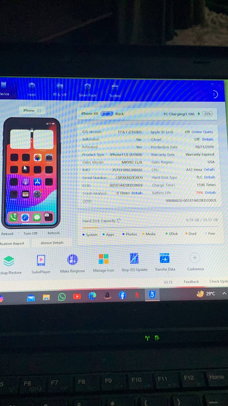 phone xr 64 gb non factory unlock telenor sim working 4