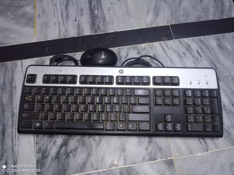 HP Keyboard and Dell Mouse 1