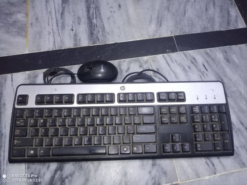 HP Keyboard and Dell Mouse 3