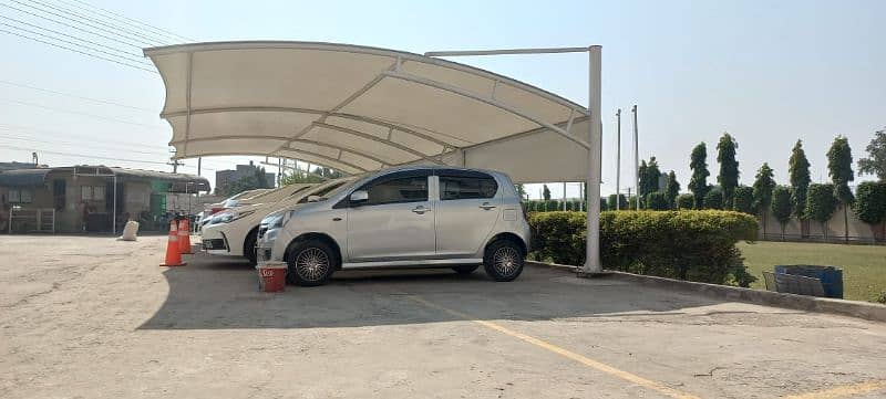 Tensile Garage in Pakistan | Porch shed | Pole Parking | PVC Tensile 3