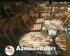 Folding beautiful wooden Table and chairs for sale urgent