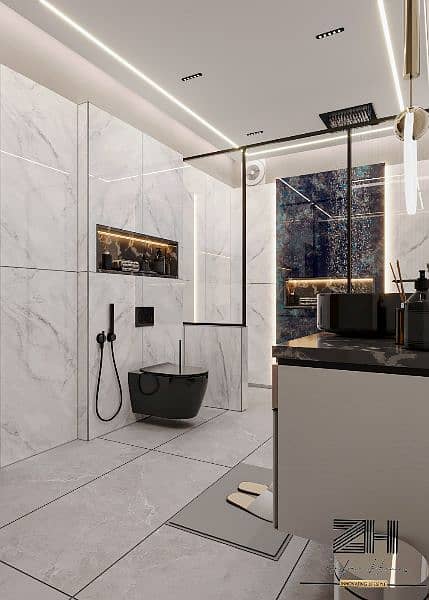 office home restaurant bathroom interior design 7