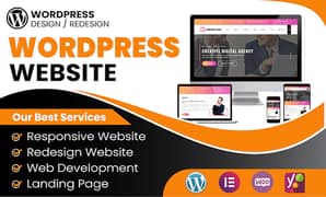 I will build, rebuild, redesign wordpress website design, wordpress